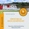 Apostila Técnico Administrativo Educacional Prefeitura de Nova Xavantina MT 2026