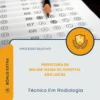 Apostila Técnico Em Radiologia Prefeitura de Major Vieira SC Hospital São Lucas 2026