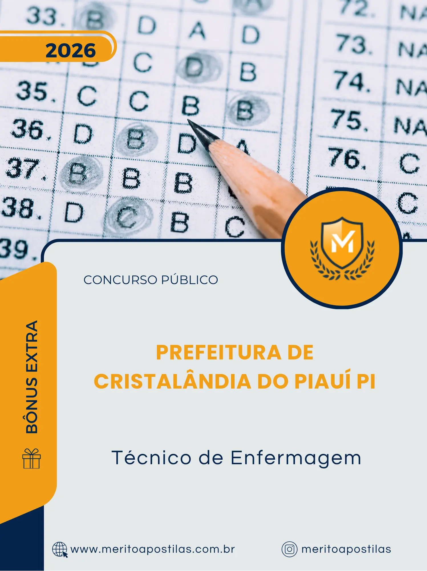 Apostila Técnico de Enfermagem Prefeitura de Cristalândia do Piauí PI 2026