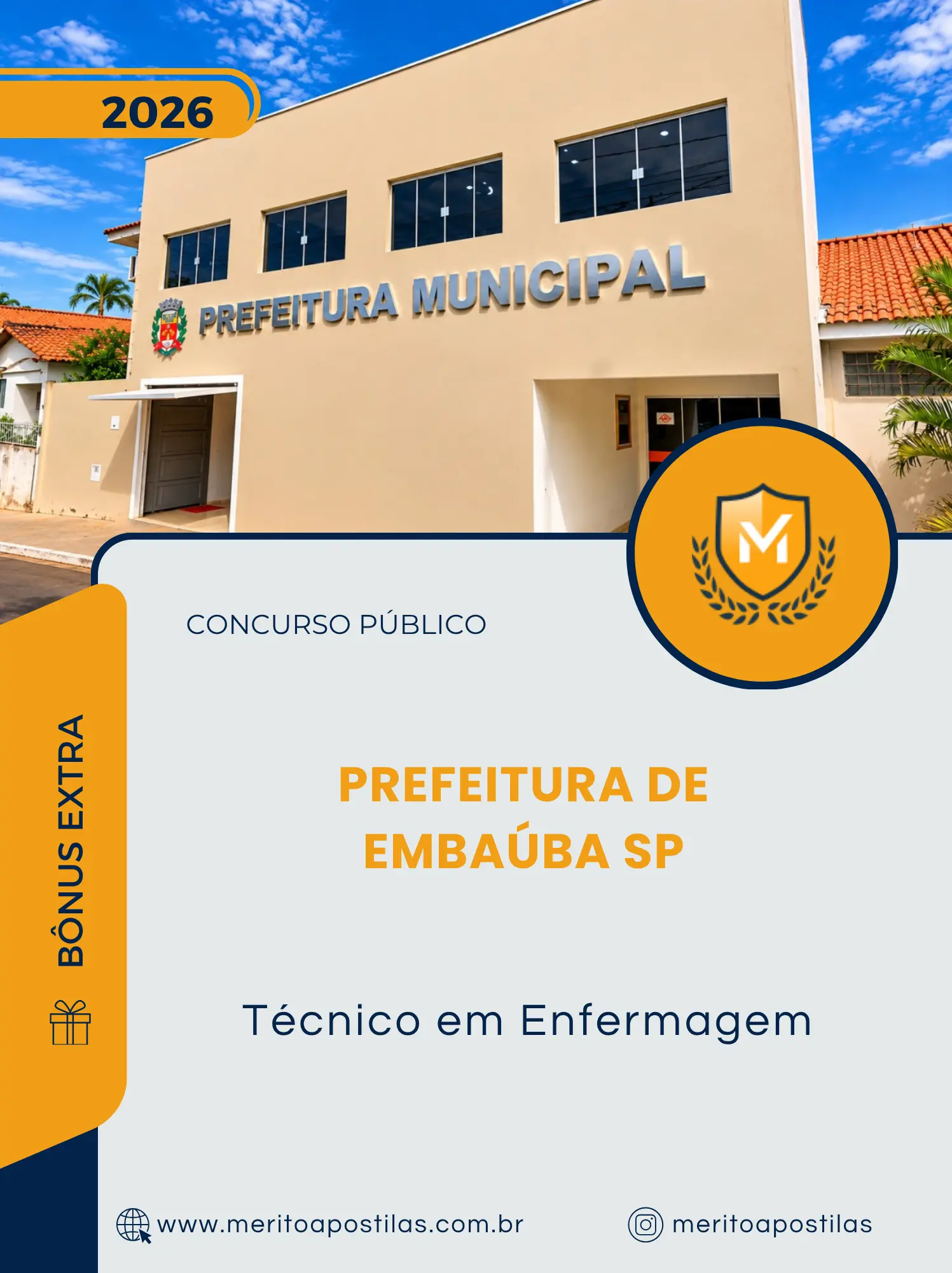 Apostila Técnico em Enfermagem Prefeitura de Embaúba SP 2026