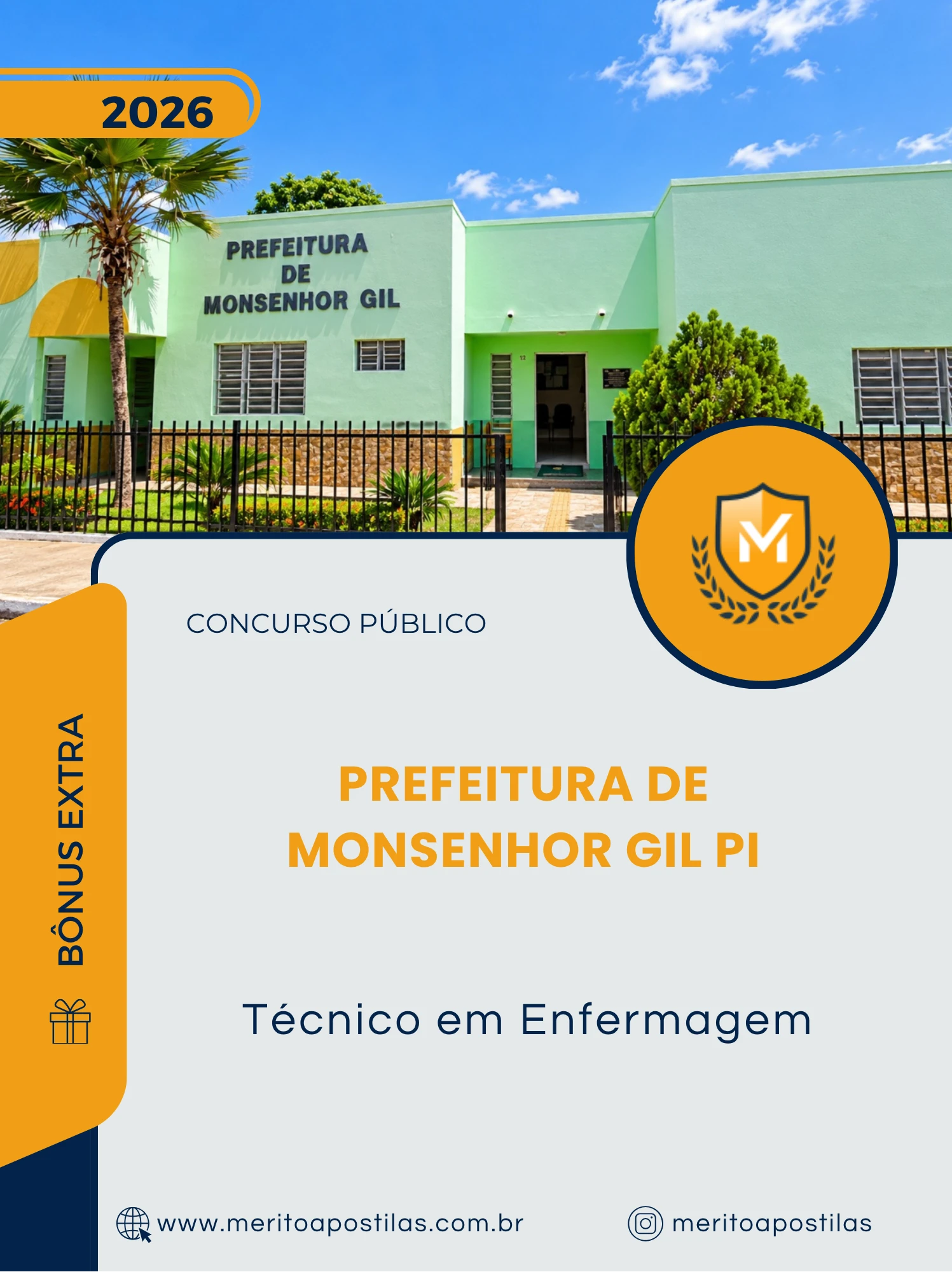 Apostila Técnico em Enfermagem Prefeitura de Monsenhor Gil PI 2026