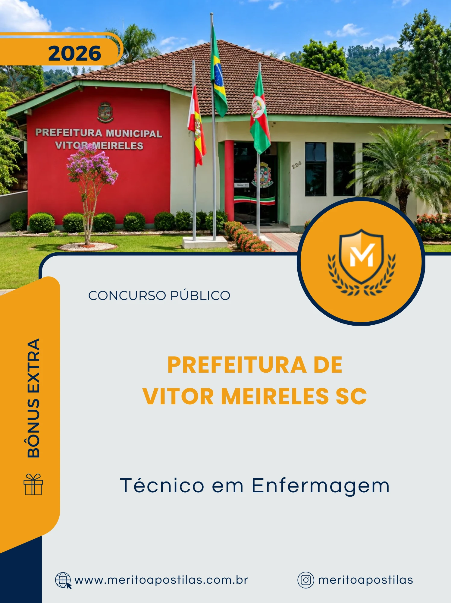 Apostila Técnico em Enfermagem Prefeitura de Vitor Meireles SC 2026
