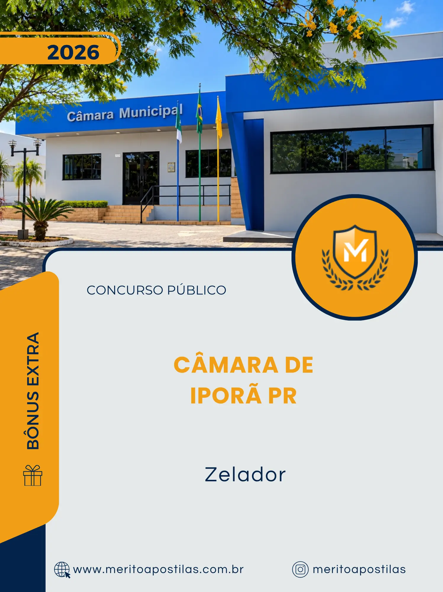 Apostila Zelador Câmara de Iporã PR 2026
