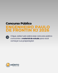 Concurso engenheiro paulo de frontin rj 2026
